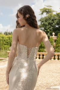 Mermaid Wedding Gown with Beaded Lace (#GALI) - Dream Dresses by P.M.N.