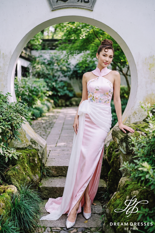Modern Cheongsam Wedding Dress (#ZHU) - Dream Dresses by P.M.N.