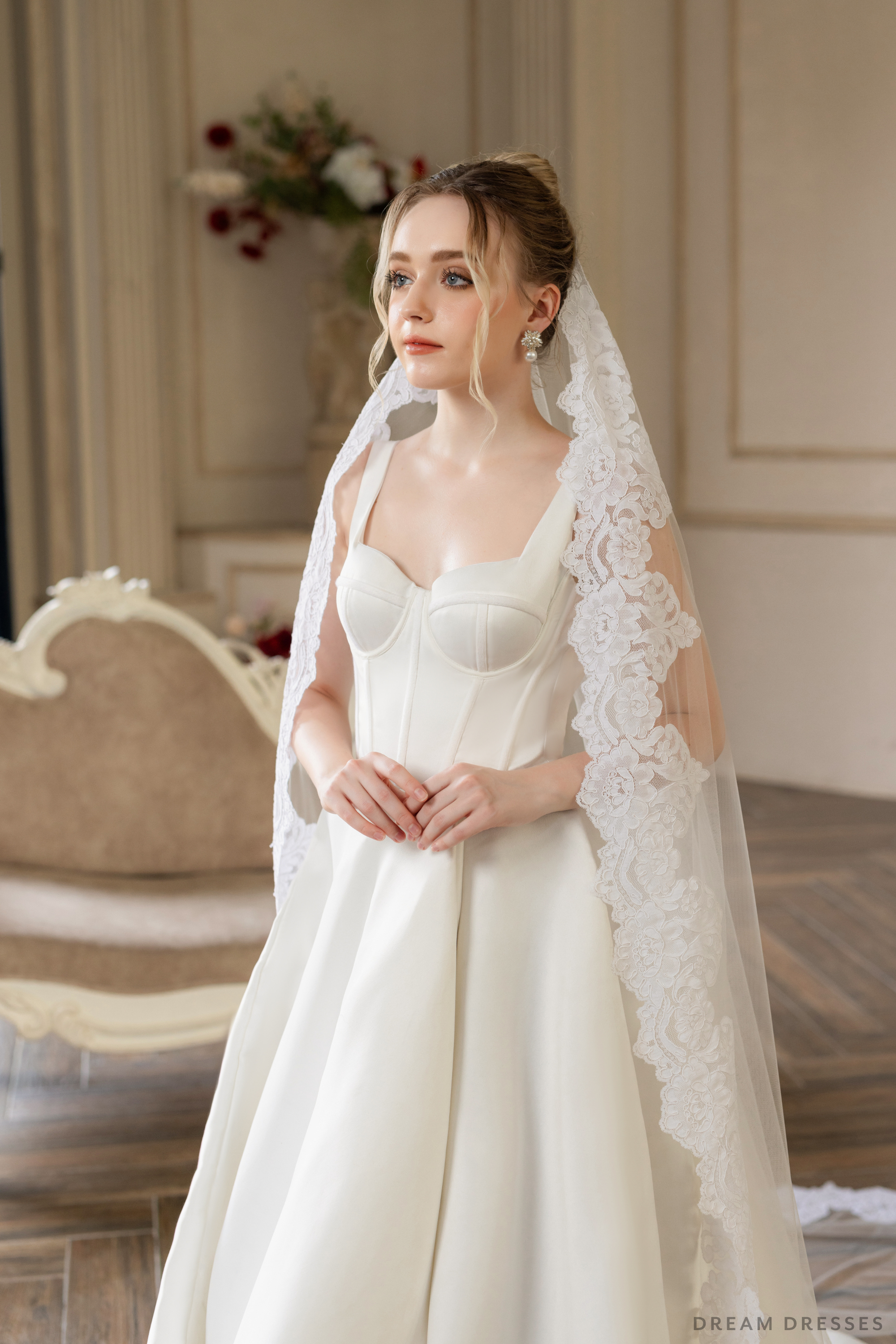 Mantilla Cathedral Wedding Veil (#JULEEN)