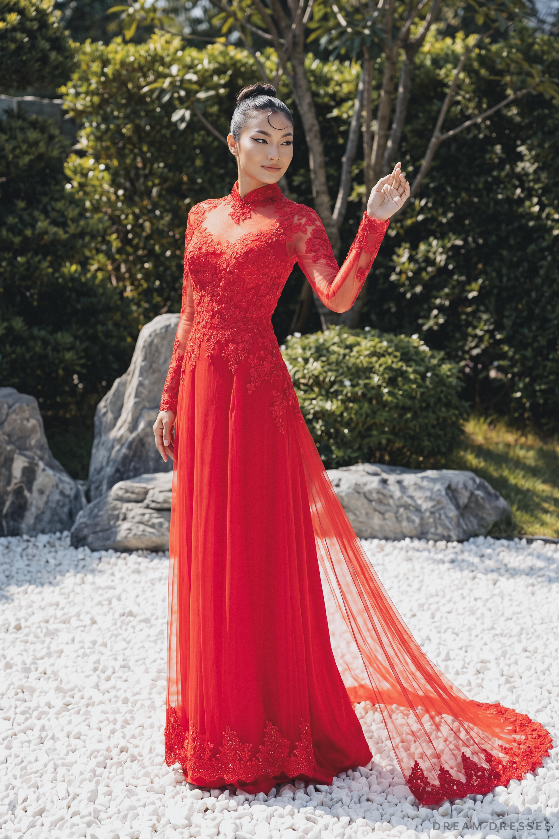 Red Bridal Ao Dai
