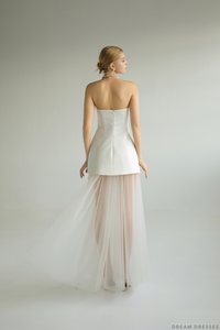 Strapless Bridal Shower Dress (#FLORIANE) - Dream Dresses by P.M.N.