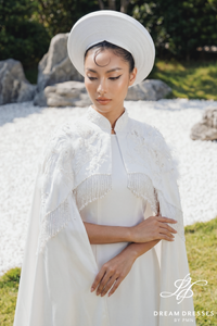 Ao Dai Bridal Cape (#TRUC)