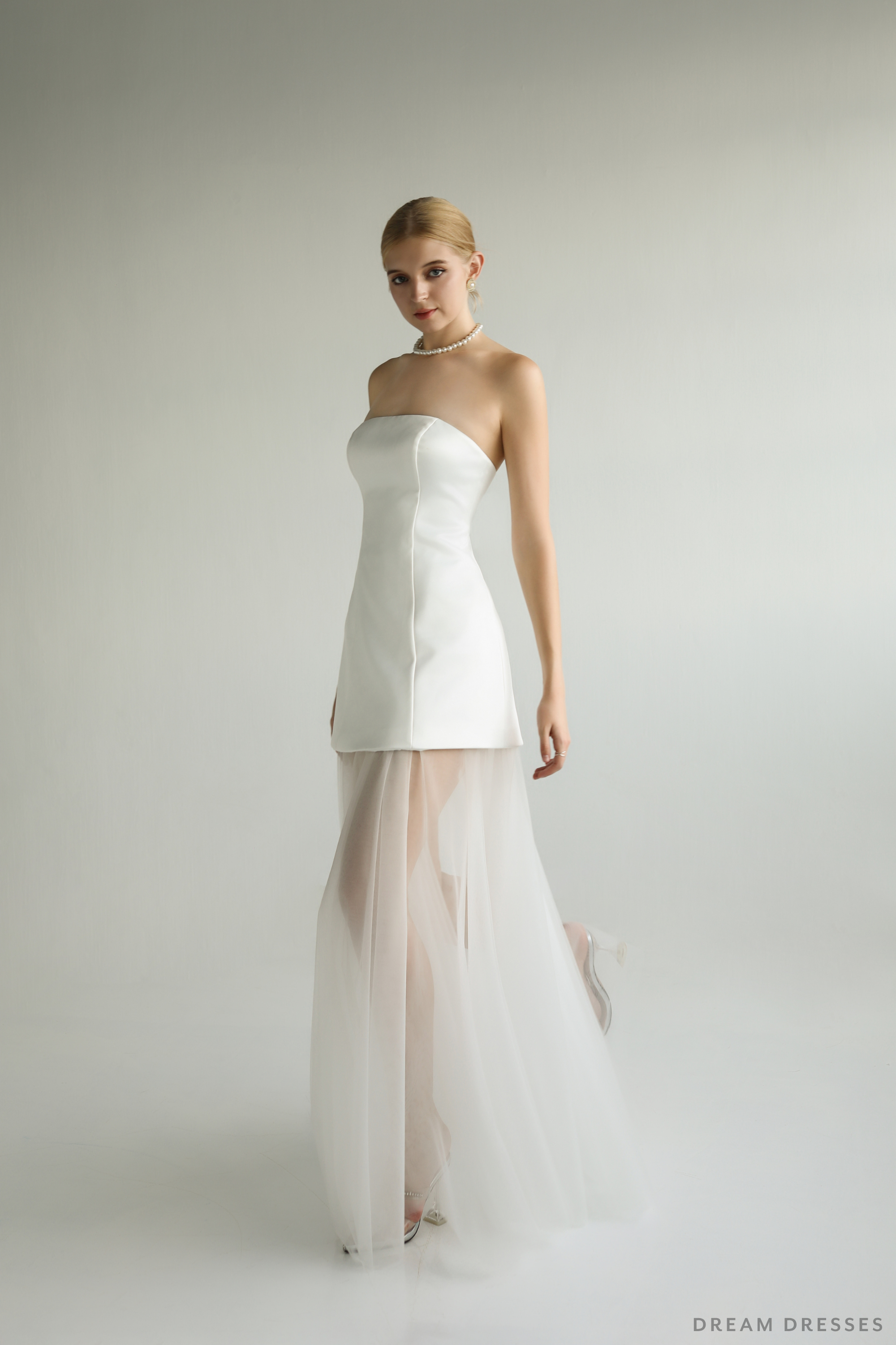 Strapless Bridal Shower Dress (#FLORIANE) Strapless Bridal Shower Dress (#FLORIANE)
