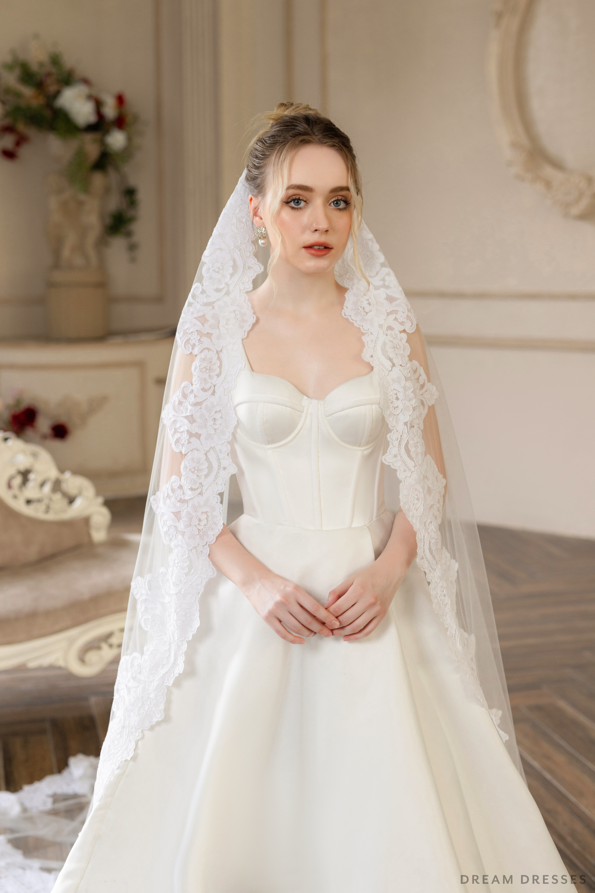 Mantilla Cathedral Wedding Veil (#JULEEN)