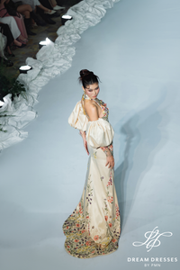 Ivory Chinese Cheongsam wedding dress (#JINYU)