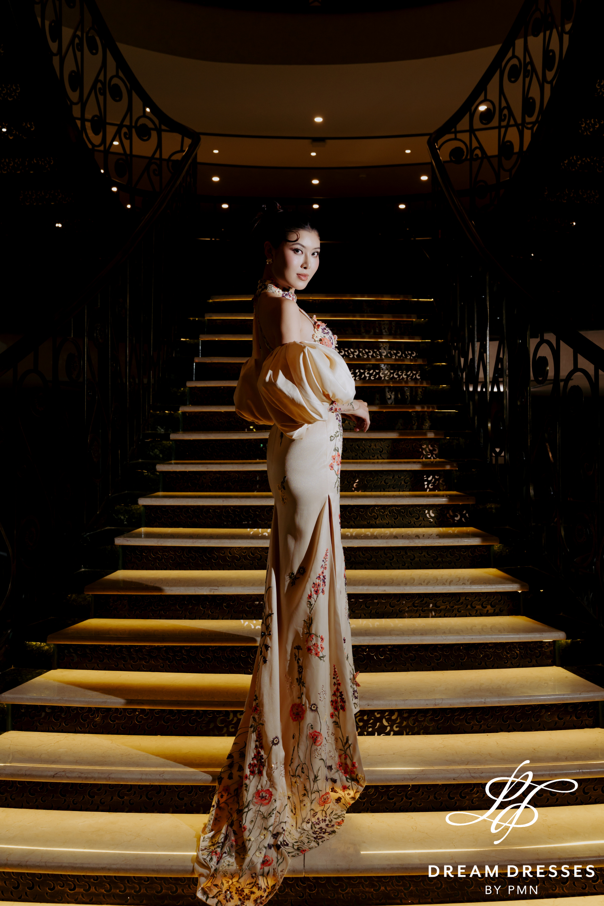 Ivory Chinese Cheongsam wedding dress (#JINYU)