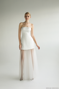 Strapless Bridal Shower Dress (#FLORIANE) - Dream Dresses by P.M.N.