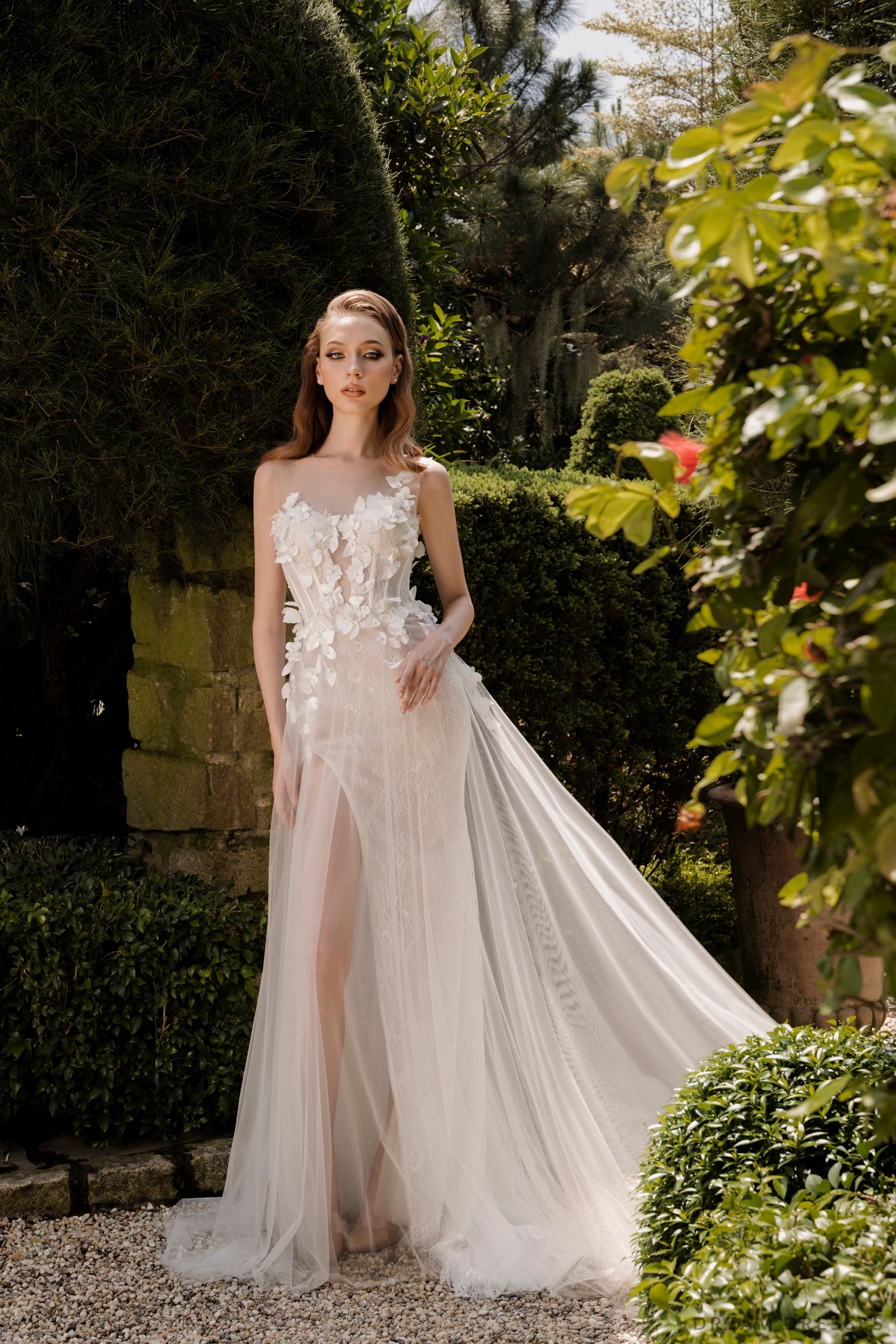 high slit wedding dress Satin Off Shoulder Bridal Gown by Nox Anabel JE1016 14 / White Ensures a perfect fit and highlights your natural curves Long Strapless Satin A Line