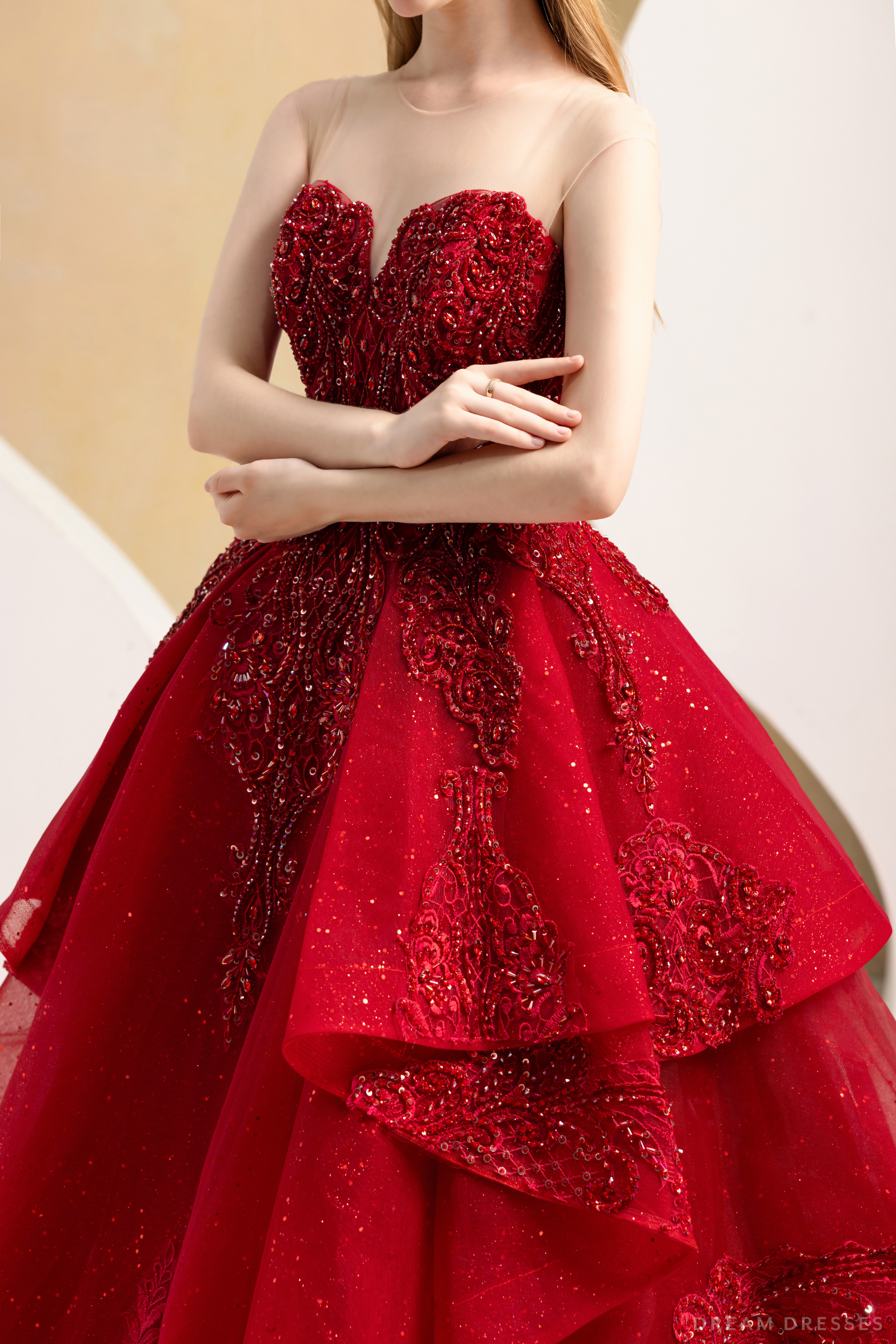 Red Ball Gown Wedding Dress Imilia 1 | Dream Dresses Red Ball Gown Wedding Dress Imilia 1 | Dream Dresses