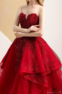 Red Ball Gown Wedding Dress (#Imilia) - Dream Dresses by P.M.N.