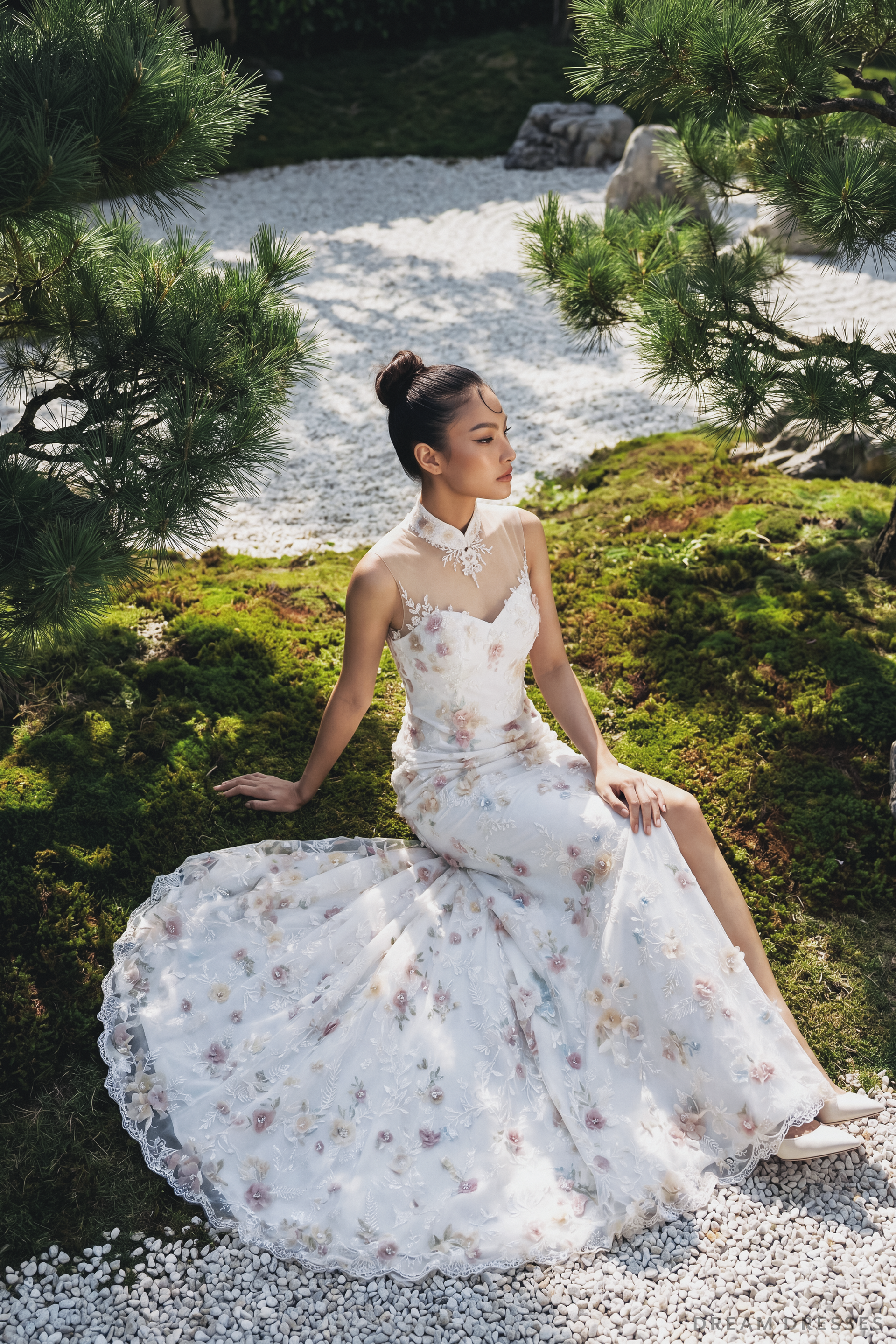 Bridal Cheongsam | Couture Lace Modern Cheongsam Bridal Dress (#ZARIA) - Dream Dresses by P.M.N.