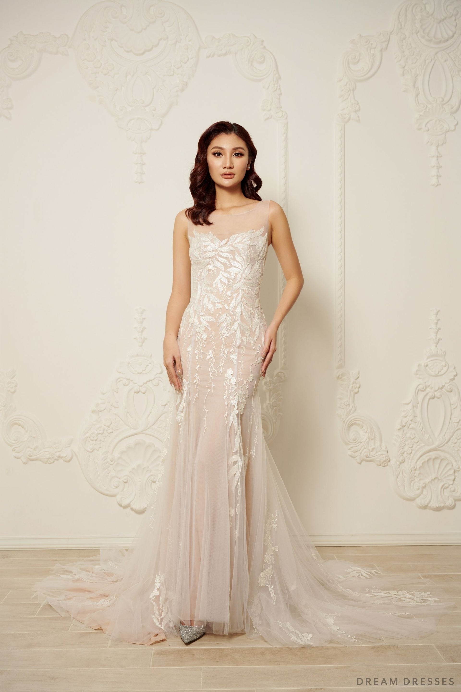 Lace Mermaid Wedding Dress (#ELYSIA) - Dream Dresses by P.M.N.