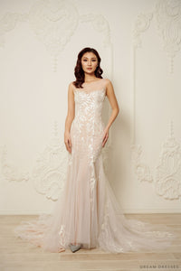 Lace Mermaid Wedding Dress (#ELYSIA) - Dream Dresses by P.M.N.