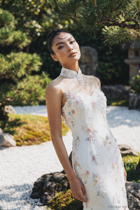 Bridal Cheongsam | Couture Lace Modern Cheongsam Bridal Dress (#ZARIA) - Dream Dresses by P.M.N.