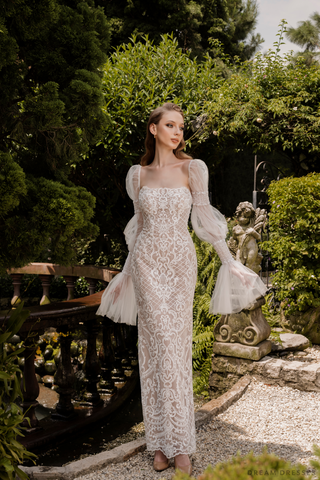 Boho Detachable Sleeves for Wedding Dress (#ADELINA)