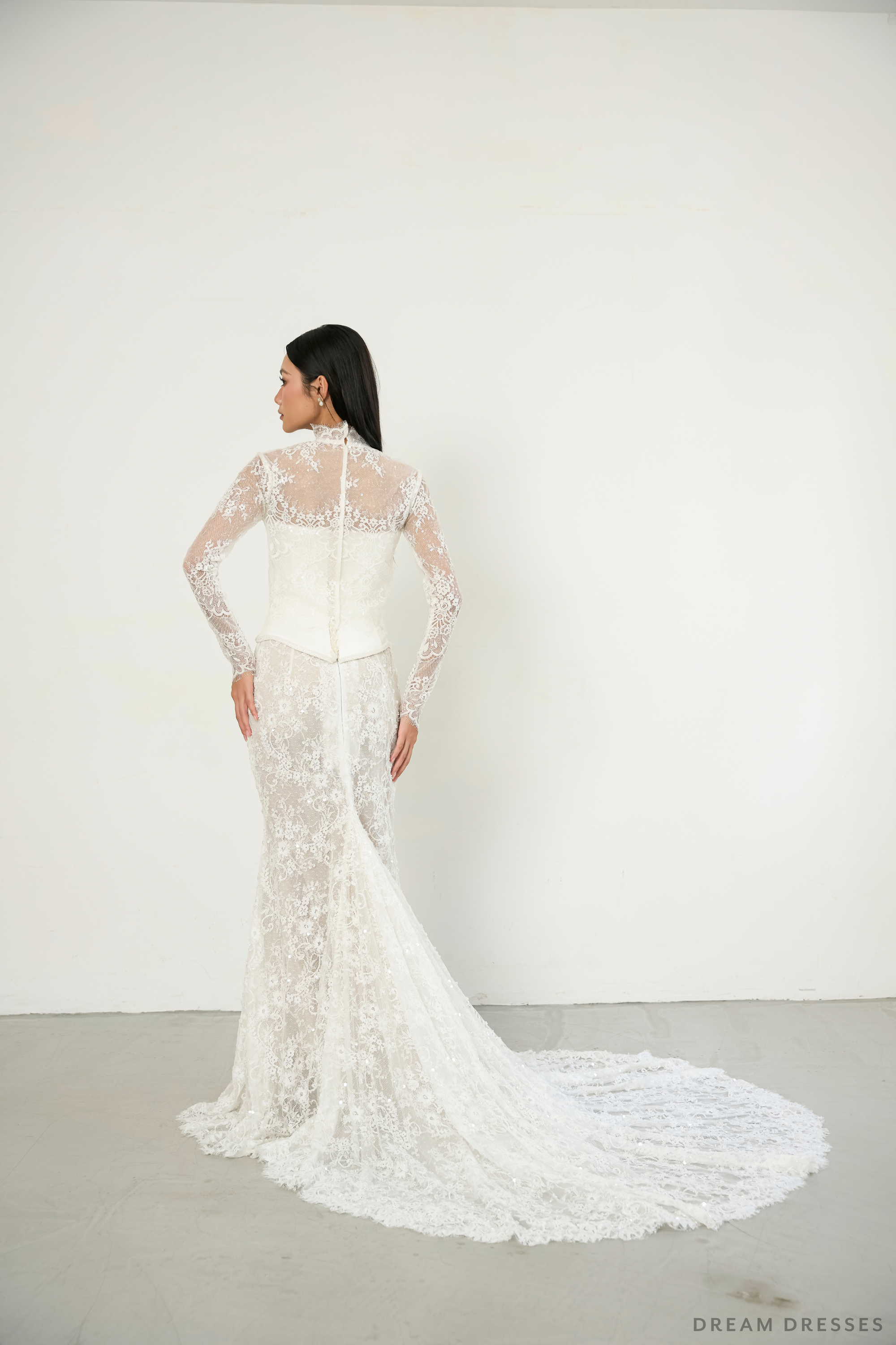 French Lace Wedding Dress Topper (#DORIS)