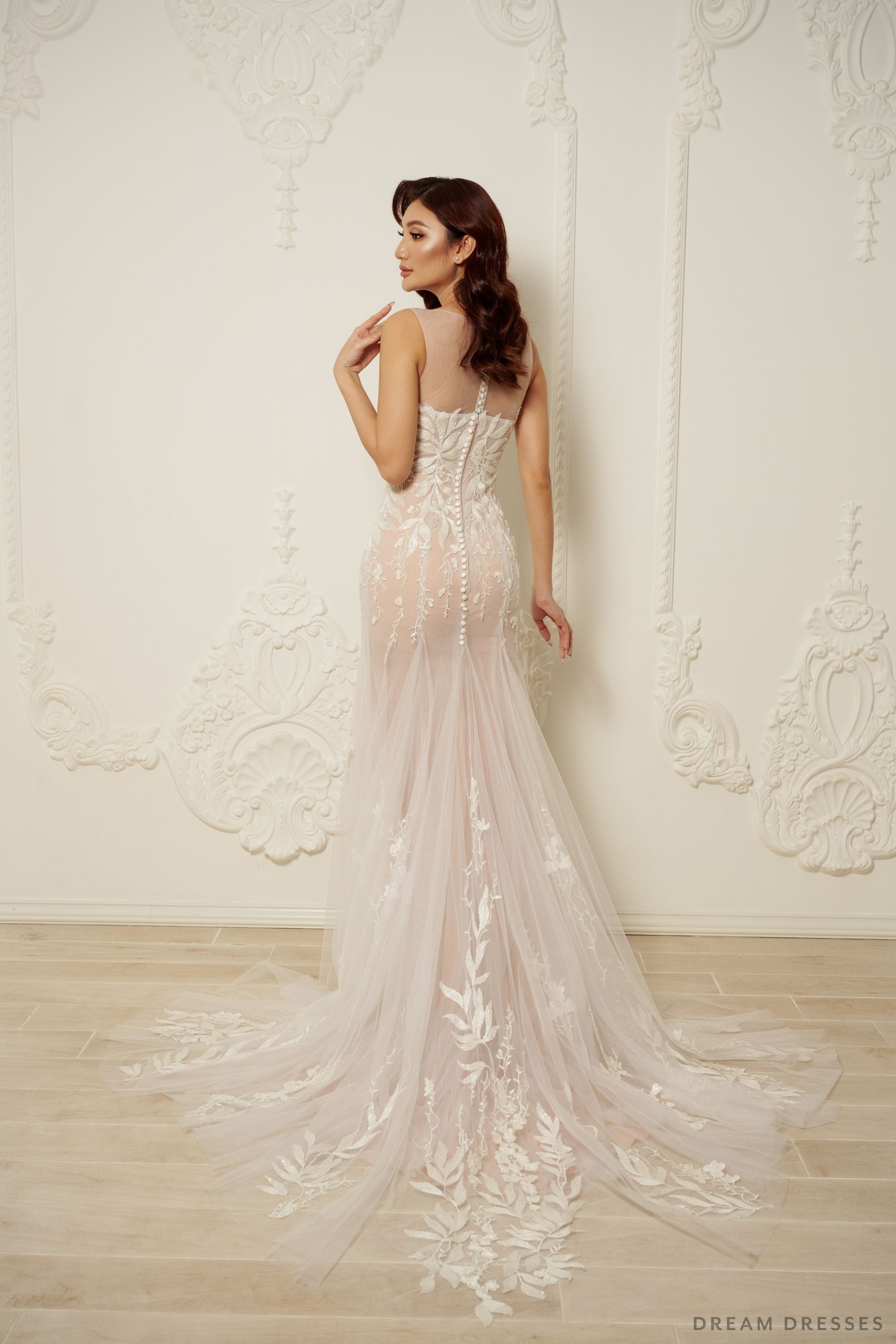 Lace Mermaid Wedding Dress (#ELYSIA)