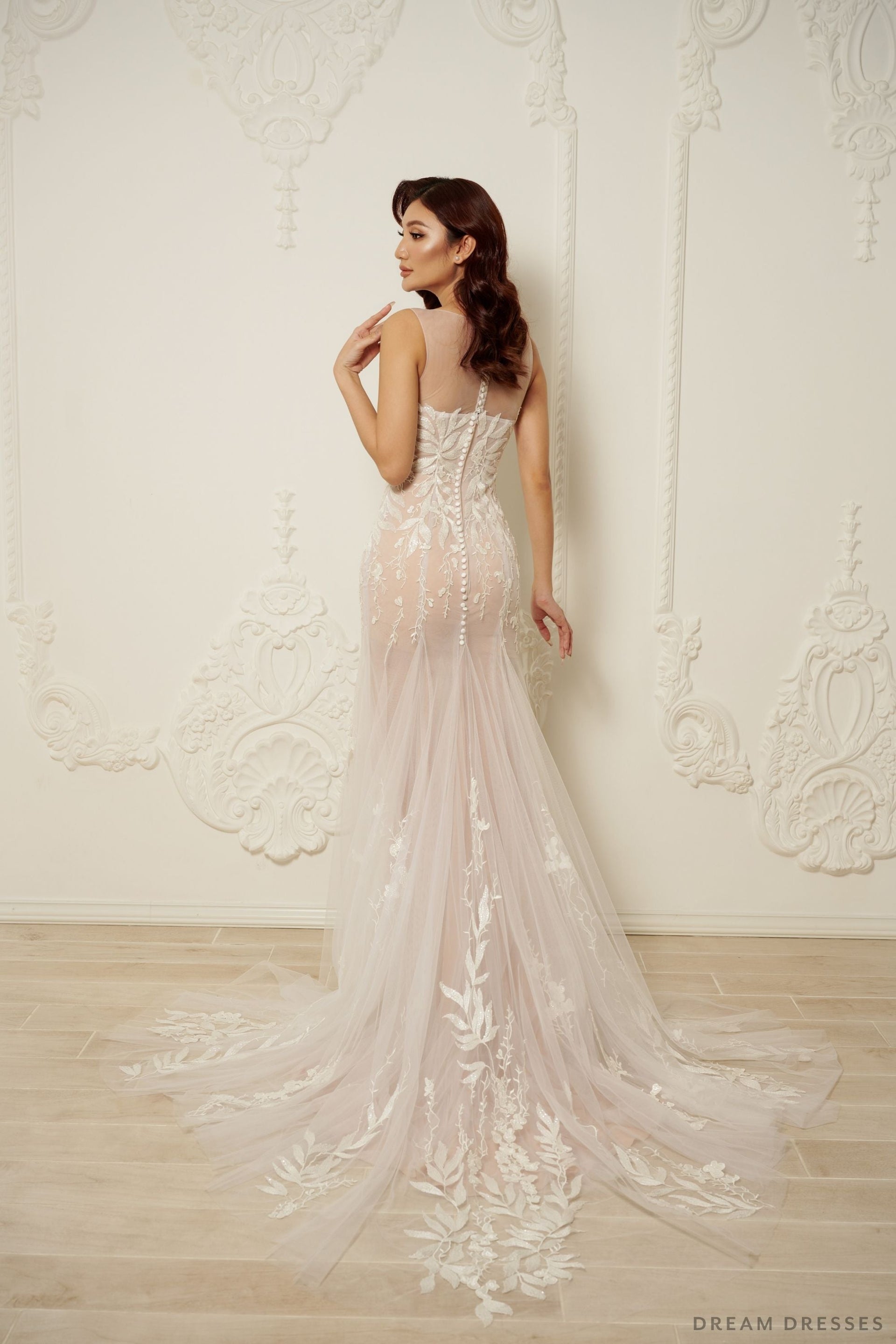 Lace Mermaid Wedding Dress (#ELYSIA) - Dream Dresses by P.M.N.