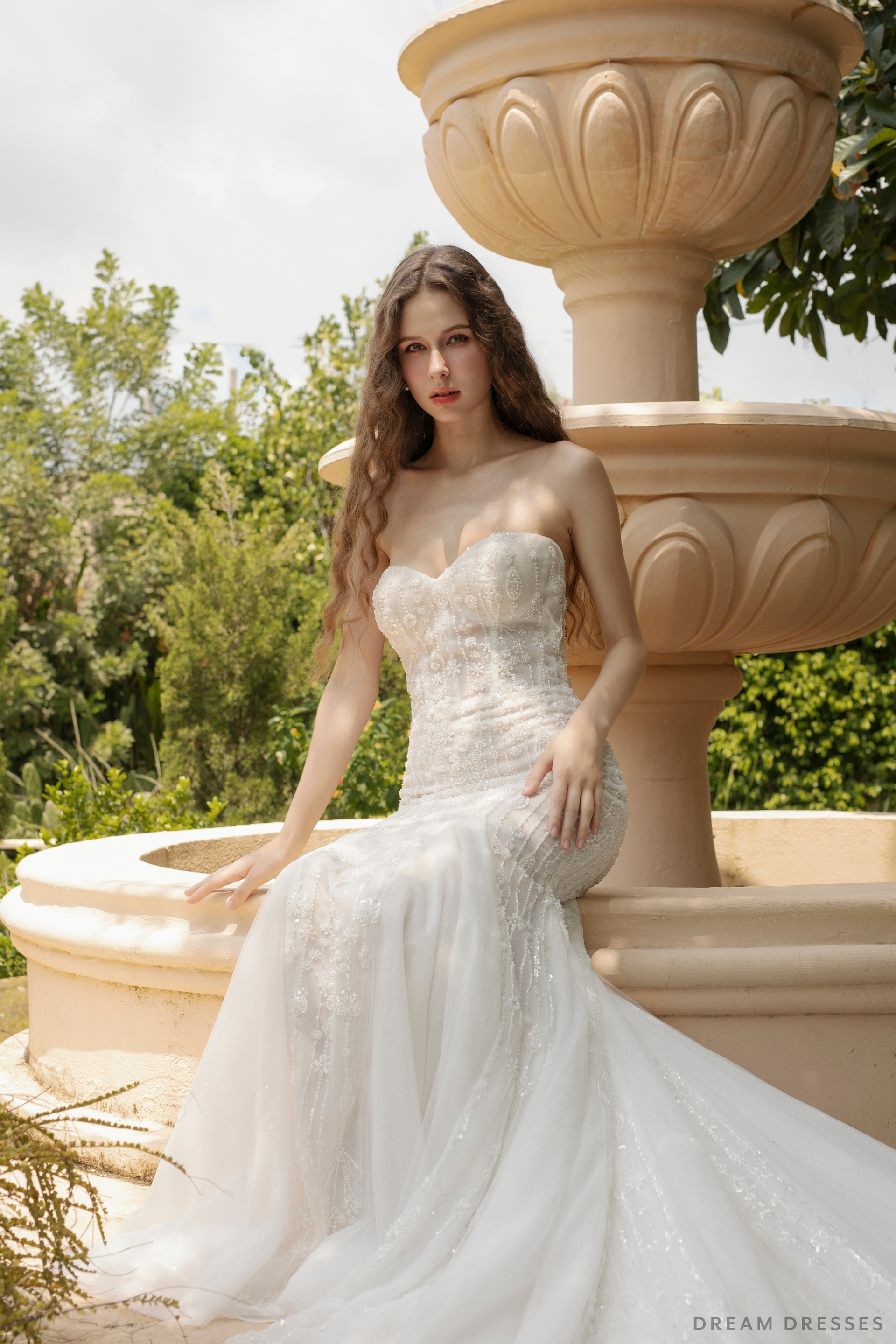 Fit and Flare Wedding Dress (#LIZA) - Dream Dresses by P.M.N.