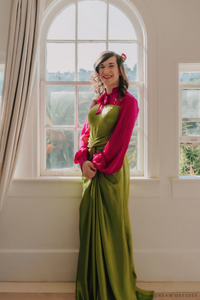 Pink and Green Bridal Gown (#Izzy) - Dream Dresses by P.M.N.