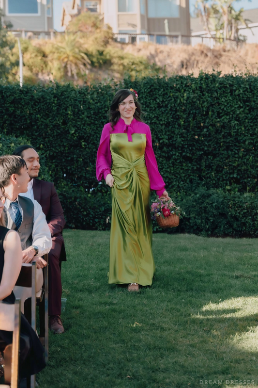 Pink and Green Bridal Gown (#Izzy) - Dream Dresses by P.M.N.