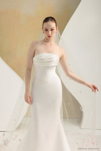 Bridal Veil with 3D Flowers (#ESIYA) - Dream Dresses by P.M.N.