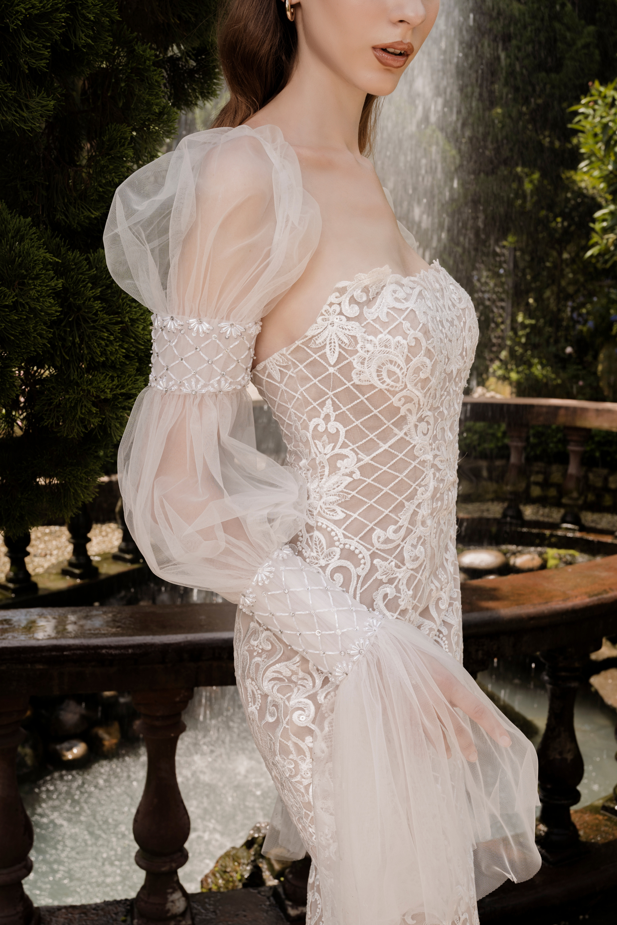 Lace Sheath Wedding Dress (#ARINA)