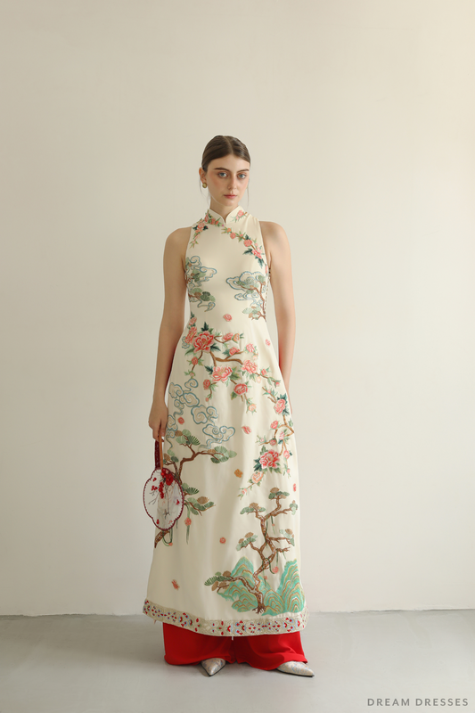 Cheongsam-Inspired Ao Dai | Vietnamese Bridal Dress (#KENZELL) - Dream Dresses by P.M.N.
