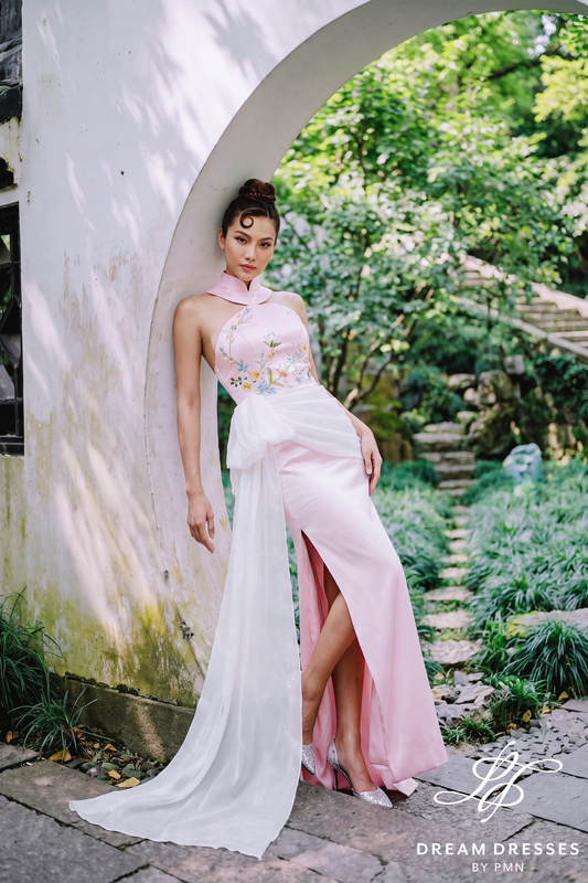 Modern Cheongsam Wedding Dress (#ZHU) - Dream Dresses by P.M.N.