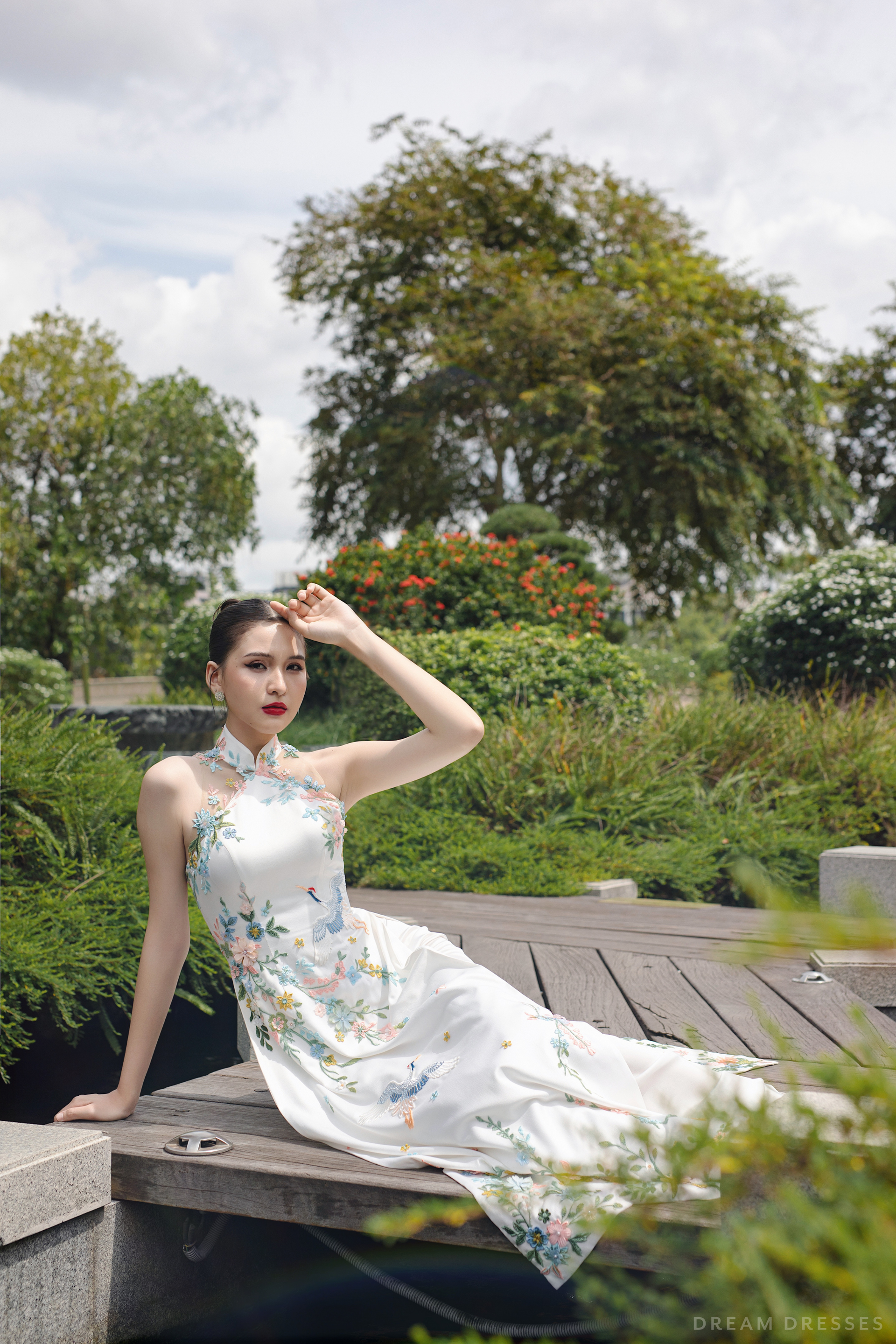 Cheongsam-Inspired Ao Dai | Vietnamese Bridal Dress (#LIEU) - Dream Dresses by P.M.N.