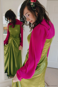 Pink and Green Bridal Gown (#Izzy) - Dream Dresses by P.M.N.