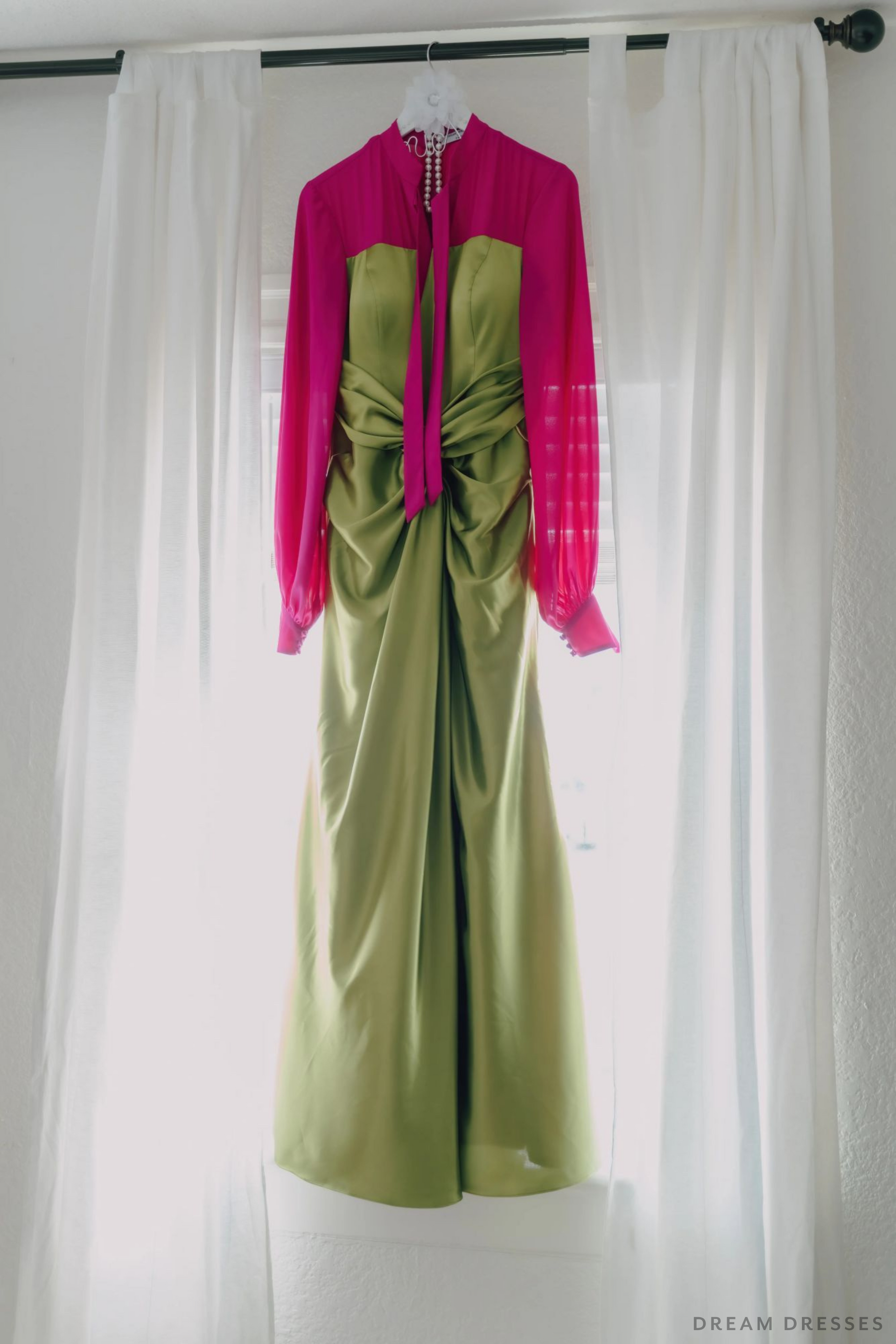 Pink and Green Bridal Gown (#Izzy) - Dream Dresses by P.M.N.