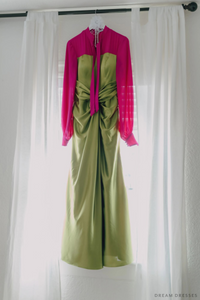 Pink and Green Bridal Gown (#Izzy) - Dream Dresses by P.M.N.