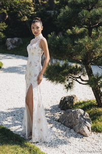 Bridal Cheongsam | Couture Lace Modern Cheongsam Bridal Dress (#ZARIA) - Dream Dresses by P.M.N.