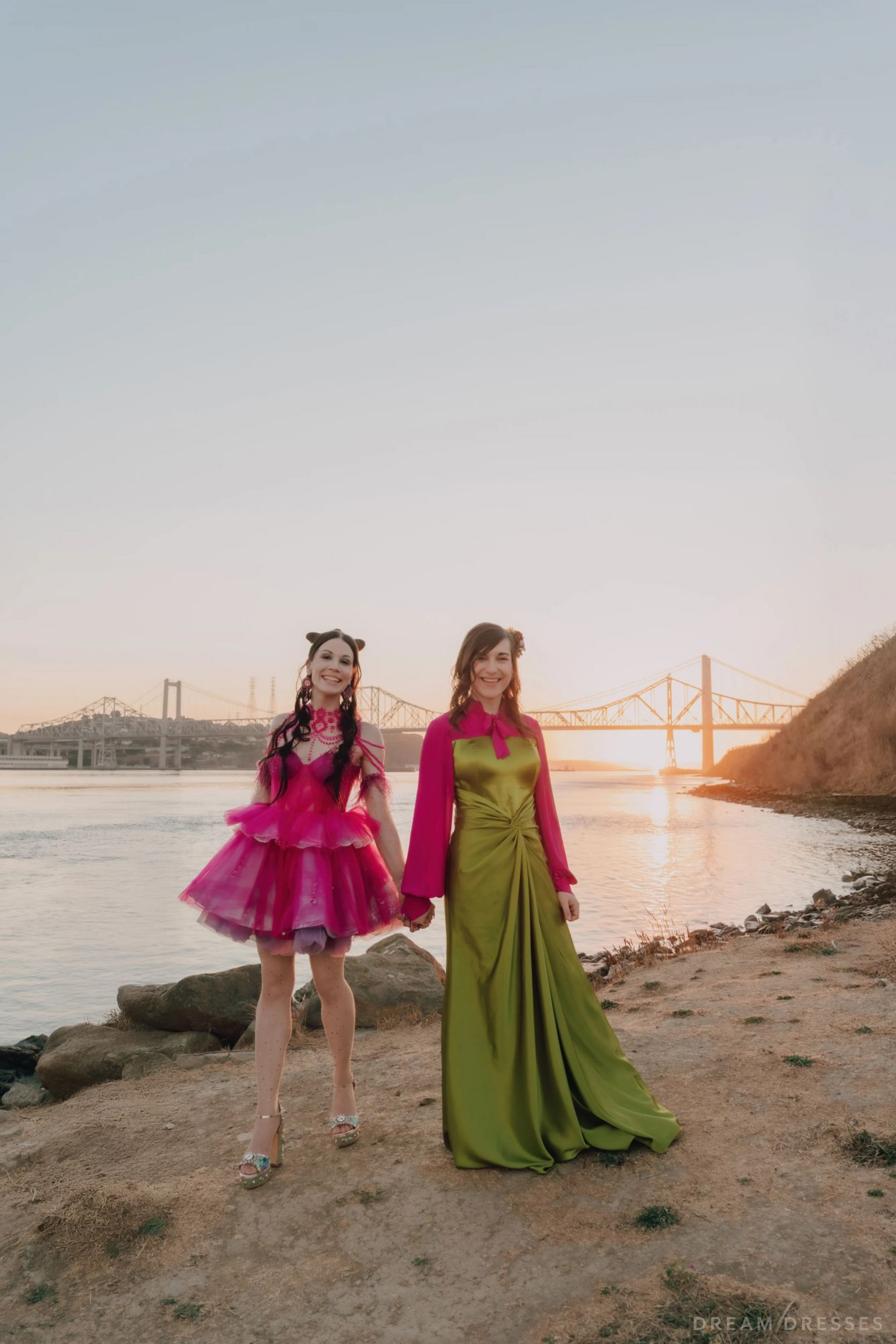 Pink and Green Bridal Gown (#Izzy) - Dream Dresses by P.M.N.