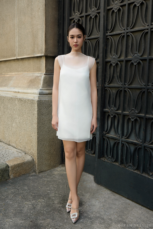 Organza Rehearsal Dinner Dress (#ZAHRA) - Dream Dresses by P.M.N.