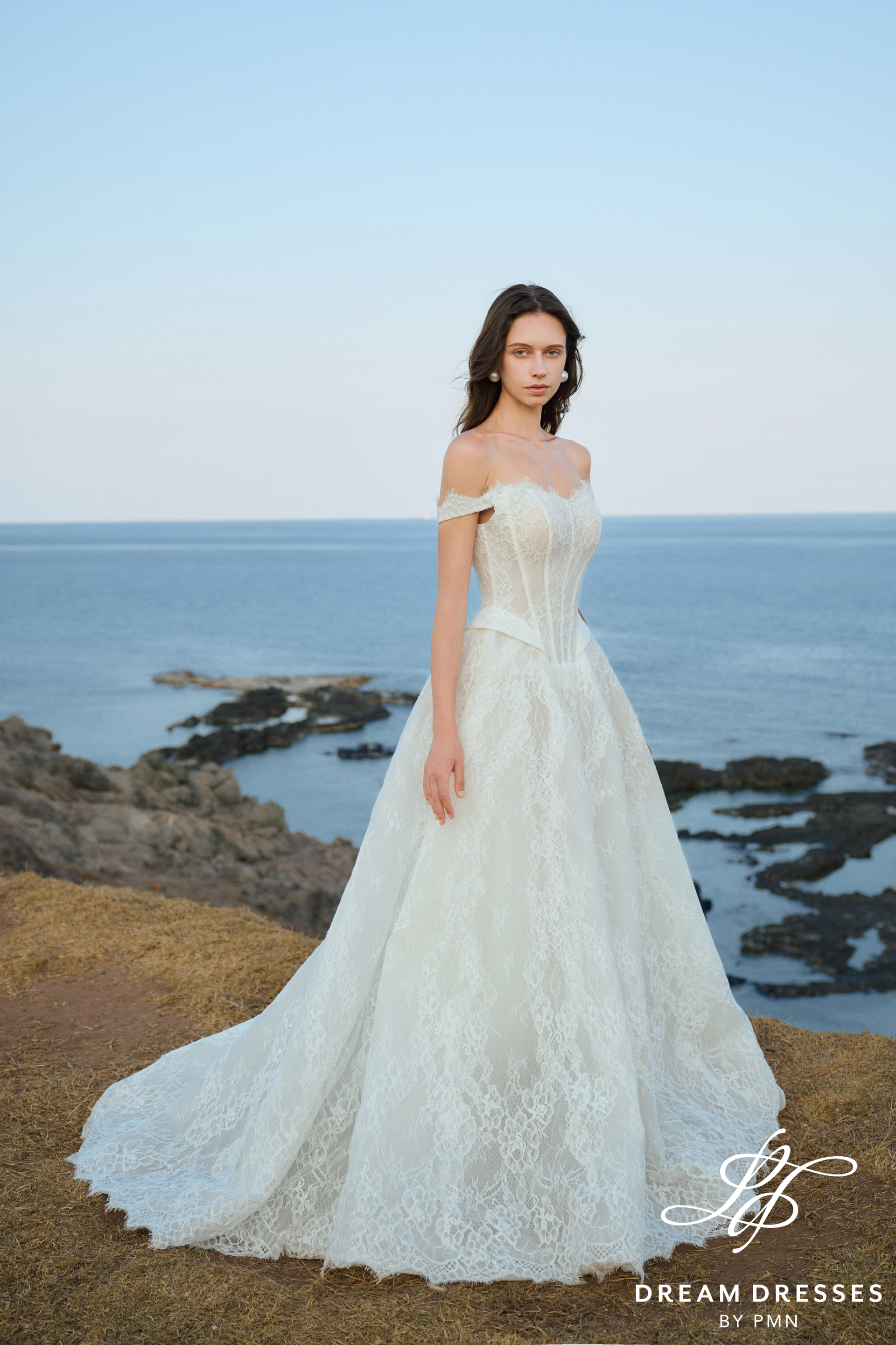 Strapless Lace Wedding Ball Gown (#MARIS)