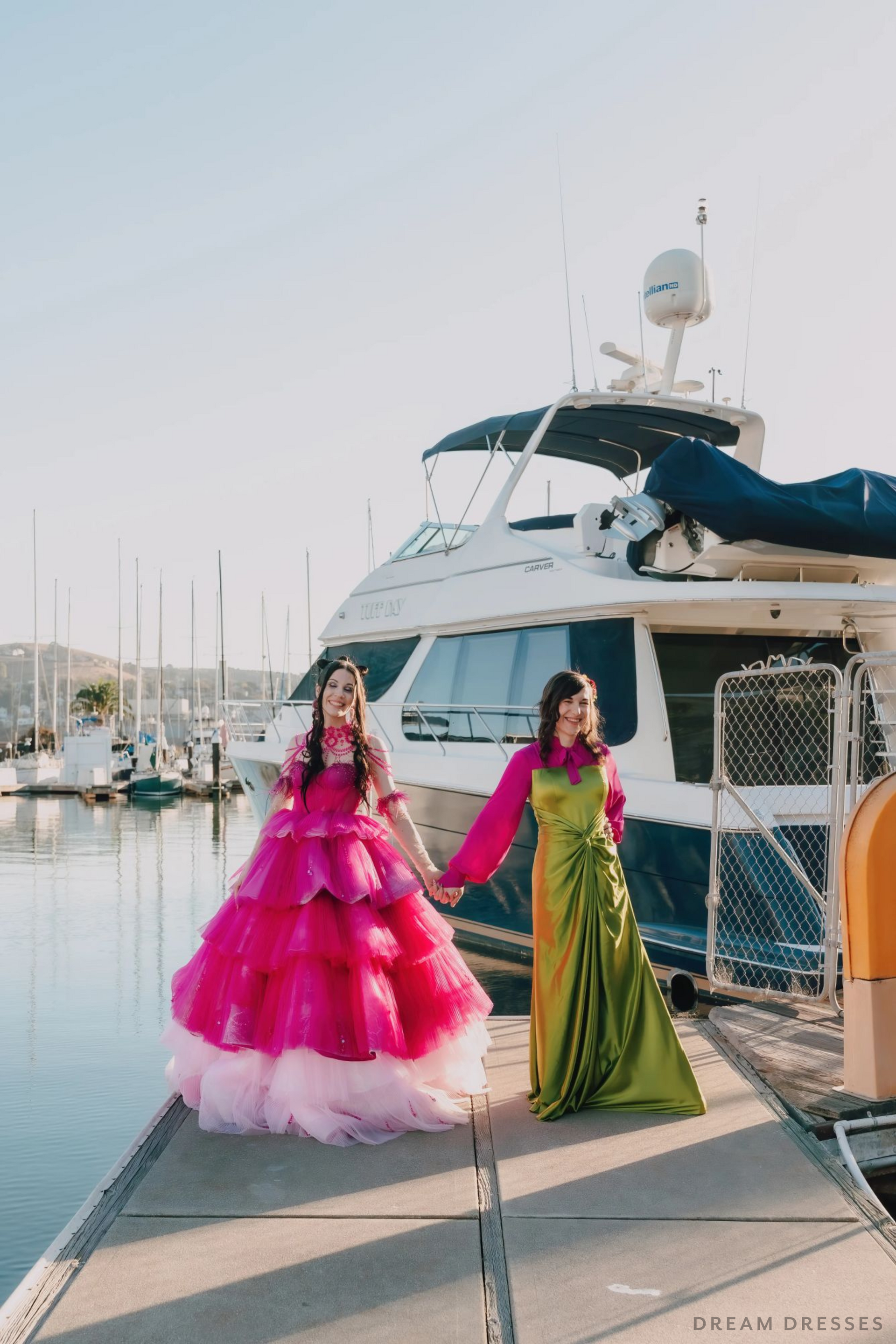 Pink and Green Bridal Gown (#Izzy) - Dream Dresses by P.M.N.