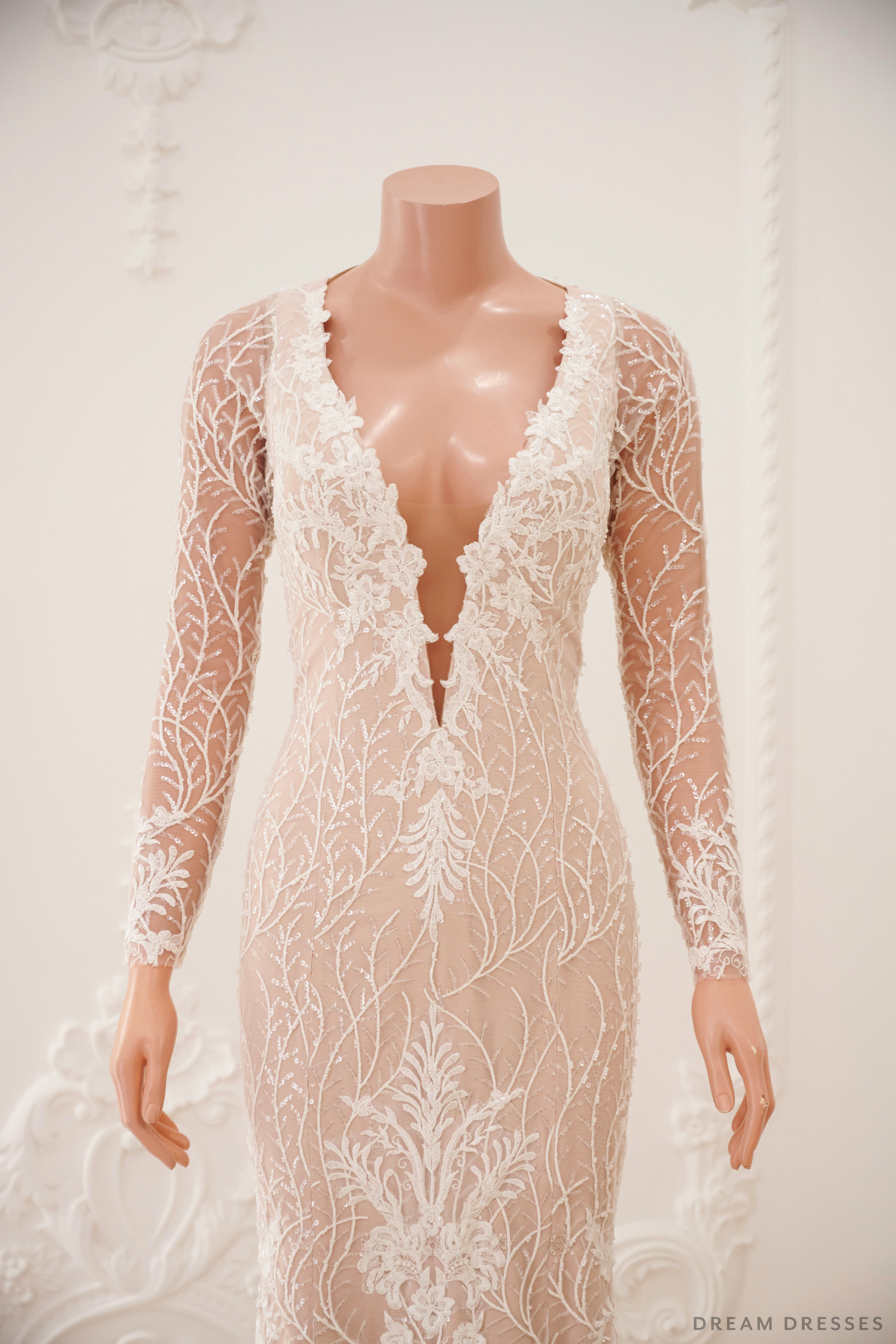 Mermaid Wedding Dress with Big Detachable Ruffle Bottom (#NADEEN) - Dream Dresses by P.M.N.