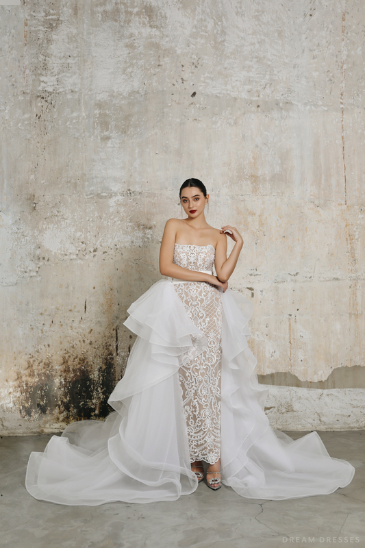 Removable Tiered Overskirt (#AMBERLEE) - Dream Dresses by P.M.N.