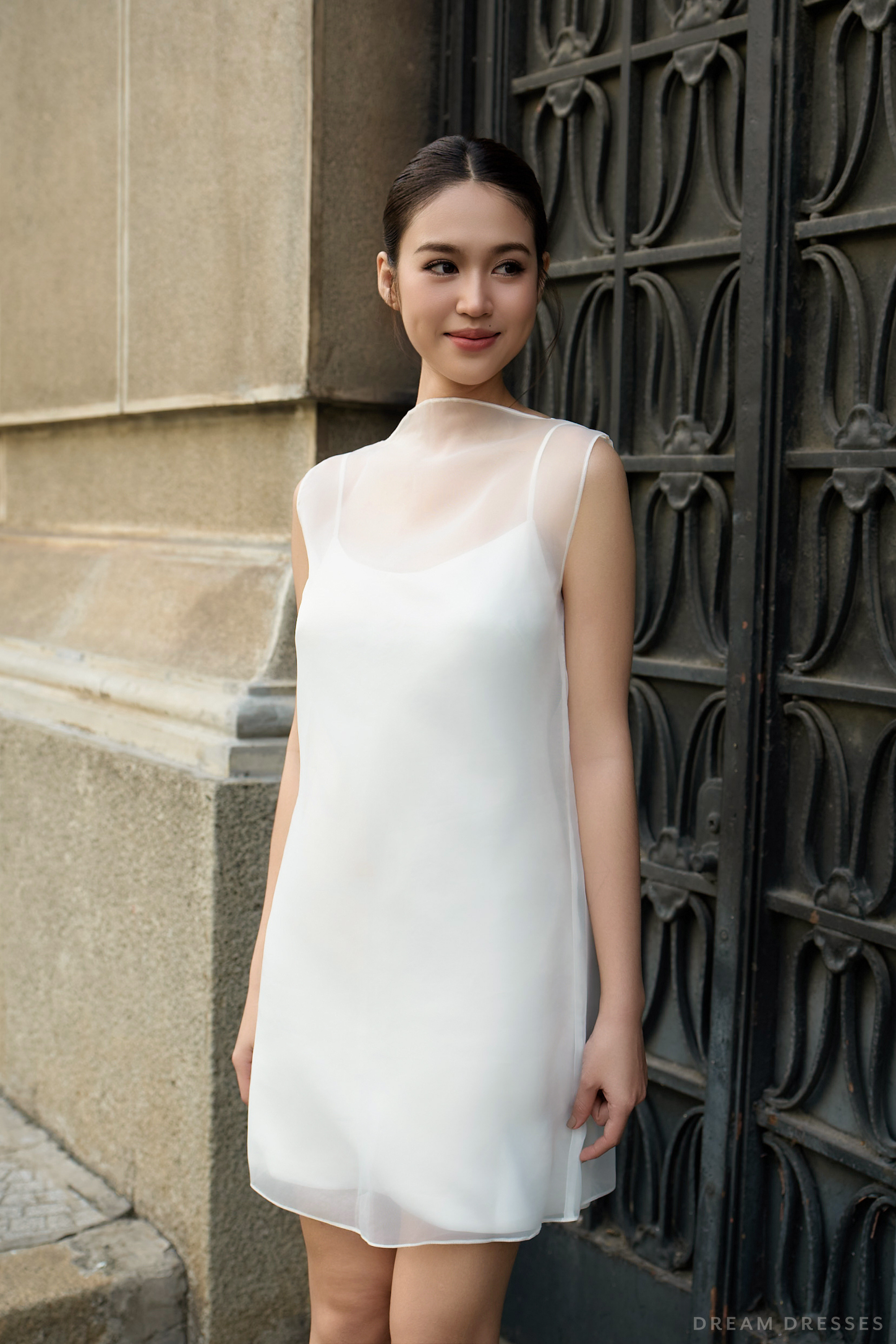 Organza Rehearsal Dinner Dress (#ZAHRA)