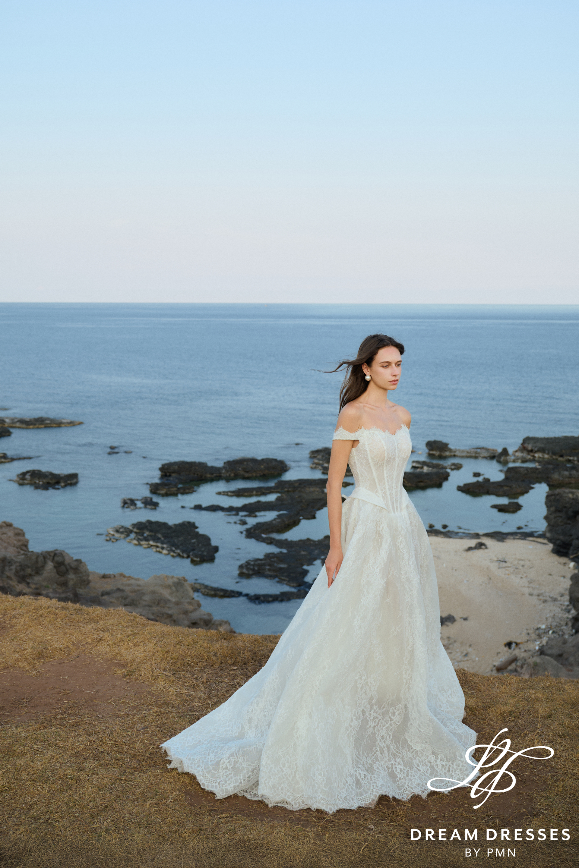 Strapless Lace Wedding Ball Gown (#MARIS)