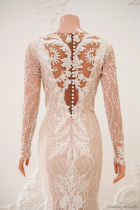 Mermaid Wedding Dress with Big Detachable Ruffle Bottom (#NADEEN) - Dream Dresses by P.M.N.