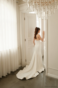 Minimalist Mermaid Wedding Gown (#NAHAN) - Dream Dresses by P.M.N.