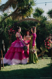 Pink and Green Bridal Gown (#Izzy) - Dream Dresses by P.M.N.