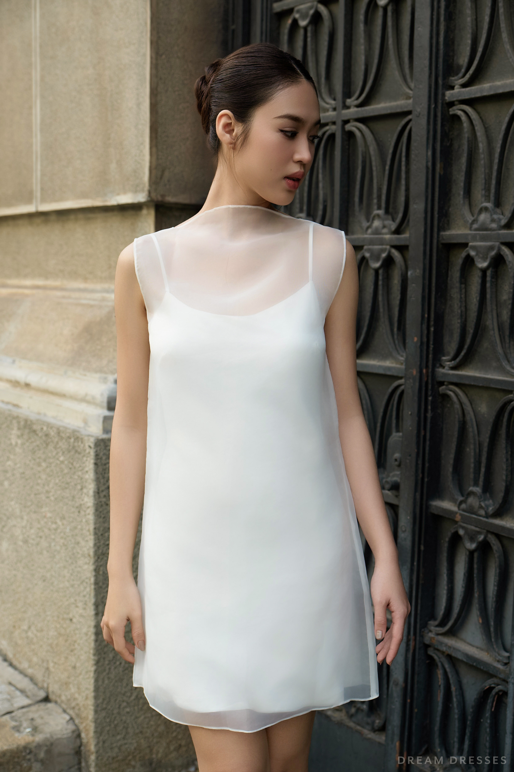 Organza Rehearsal Dinner Dress (#ZAHRA)