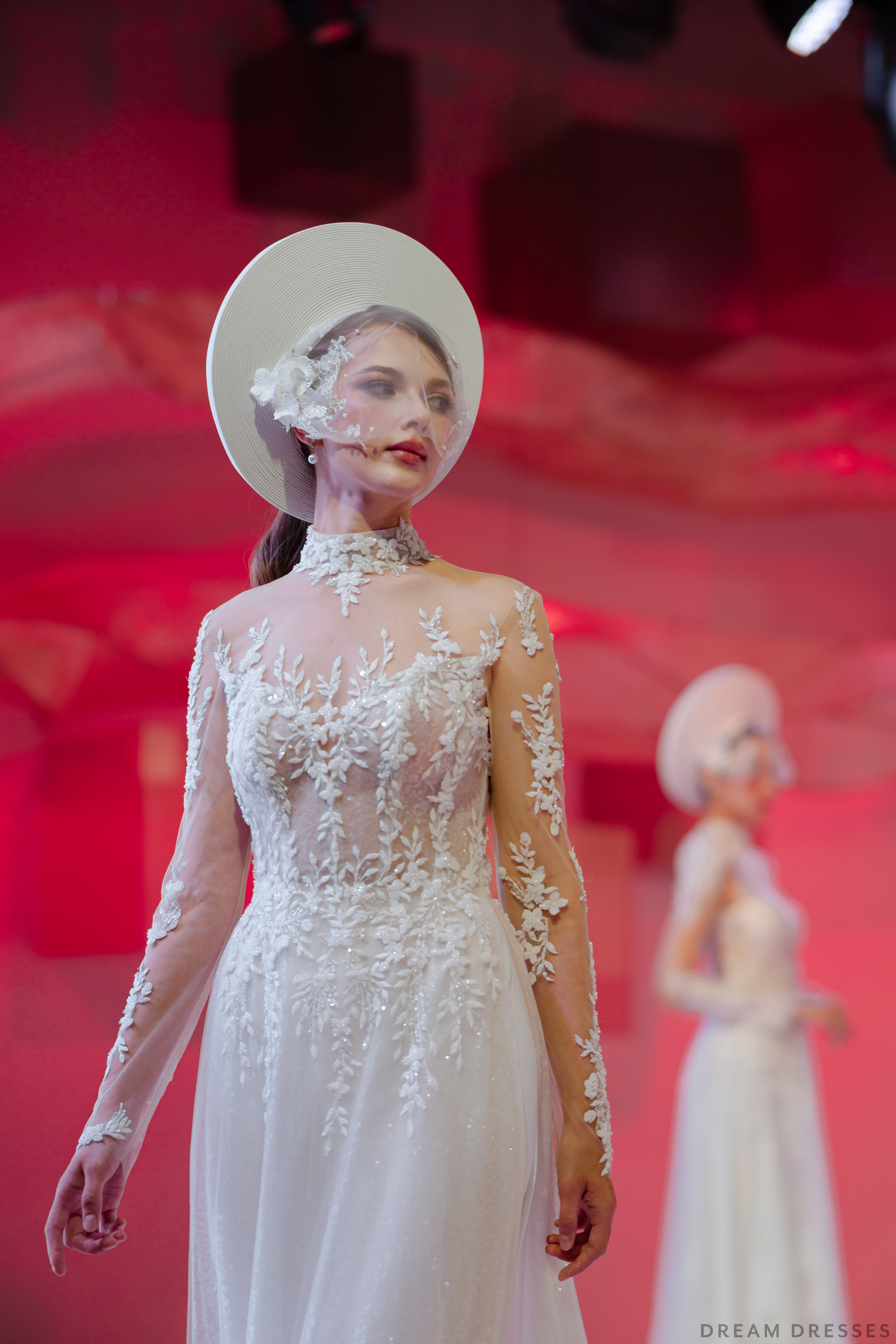 White Bridal Ao Dai | Vietnamese Modern Bridal Dress (#MAJORI) - Dream Dresses by P.M.N.