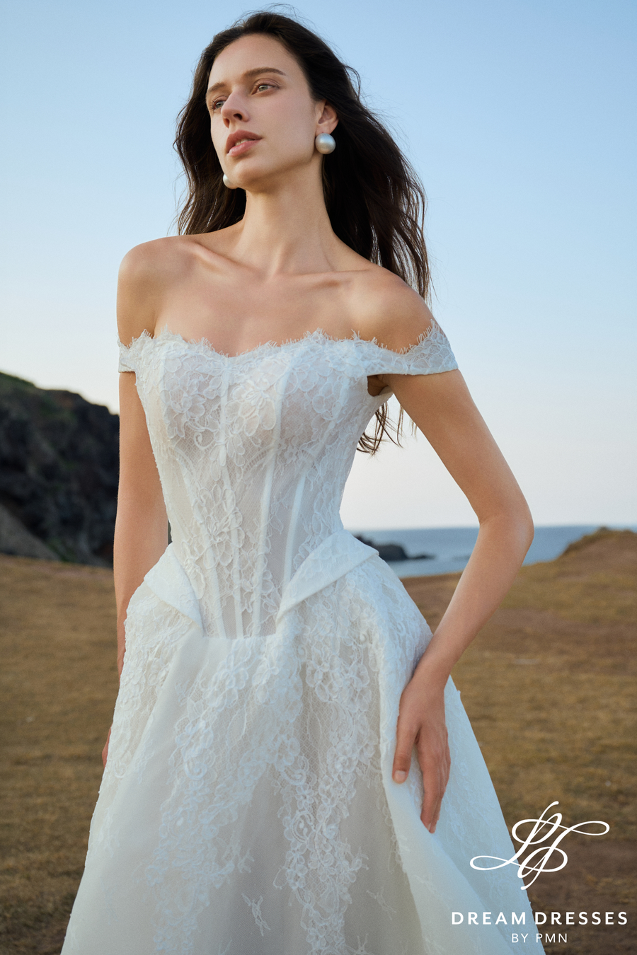 Strapless Lace Wedding Ball Gown (#MARIS) - Dream Dresses by P.M.N.