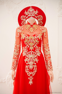 Ao Dai Hat | Vietnamese Bridal Hat (#TUEAN) - Dream Dresses by P.M.N.