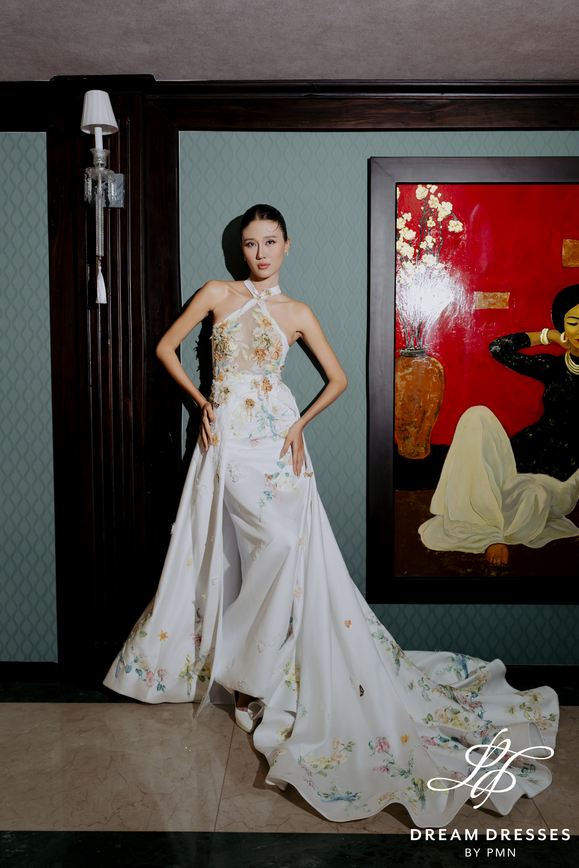 Asian-Inspired Floral Wedding Dress (#MEIYUE)